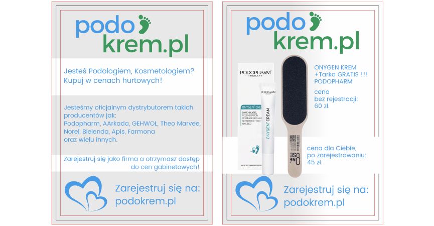 Jesteś Podologiem, Kosmetologiem KUPUJ W CENACH HURTOWYCH !!