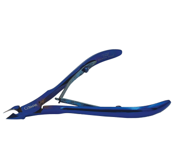 Cążki do skórek blue titanium, pod sprężyna 5mm dł