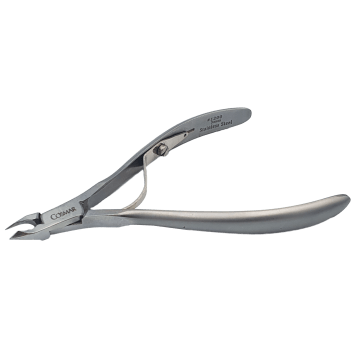 Cążki do skórek srebrne, poj sprężyna 3mm dł 10cm