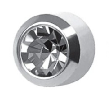 Kolczyki brylant w opr. pełnej srebrny M204W (M)