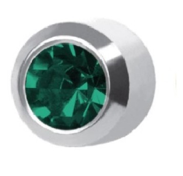 Kolczyki cyrkon niebieski srebrny