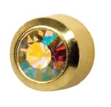 Kolczyki KRYSZTAŁ GÓRSKI W OPRAWIE PEŁNEJ złoty