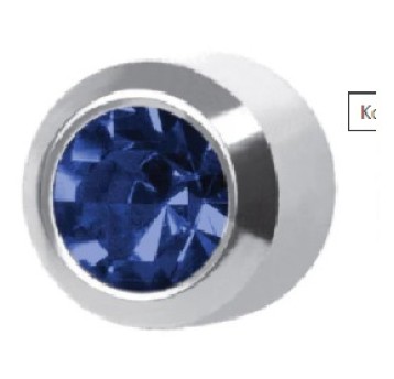 Kolczyki szafir w oprawie pełnej srebrny R209W