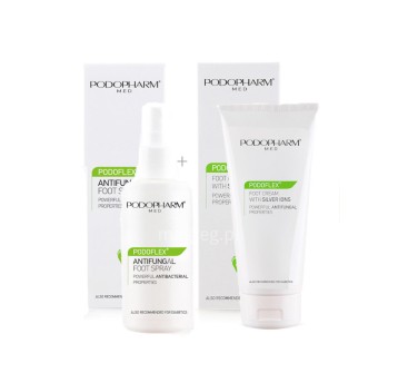 PODOFLEX® Przeciwgrzybiczy spray + krem z jonami s