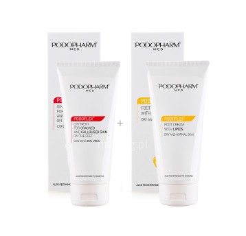 PODOPHARM Maść 25%+ Krem do stóp z lipidami ZESTAW