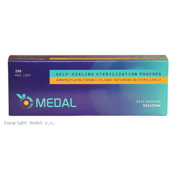 Torebki do sterylizacji 90mmx230mm